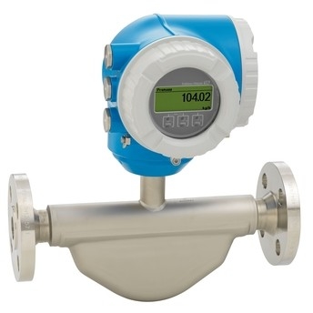 E+H Medidor de flujo de Coriolis de gama media con un transmisor compacto y de fácil acceso 8E3B25-BDDBABEFADSAD2SHA2+LA